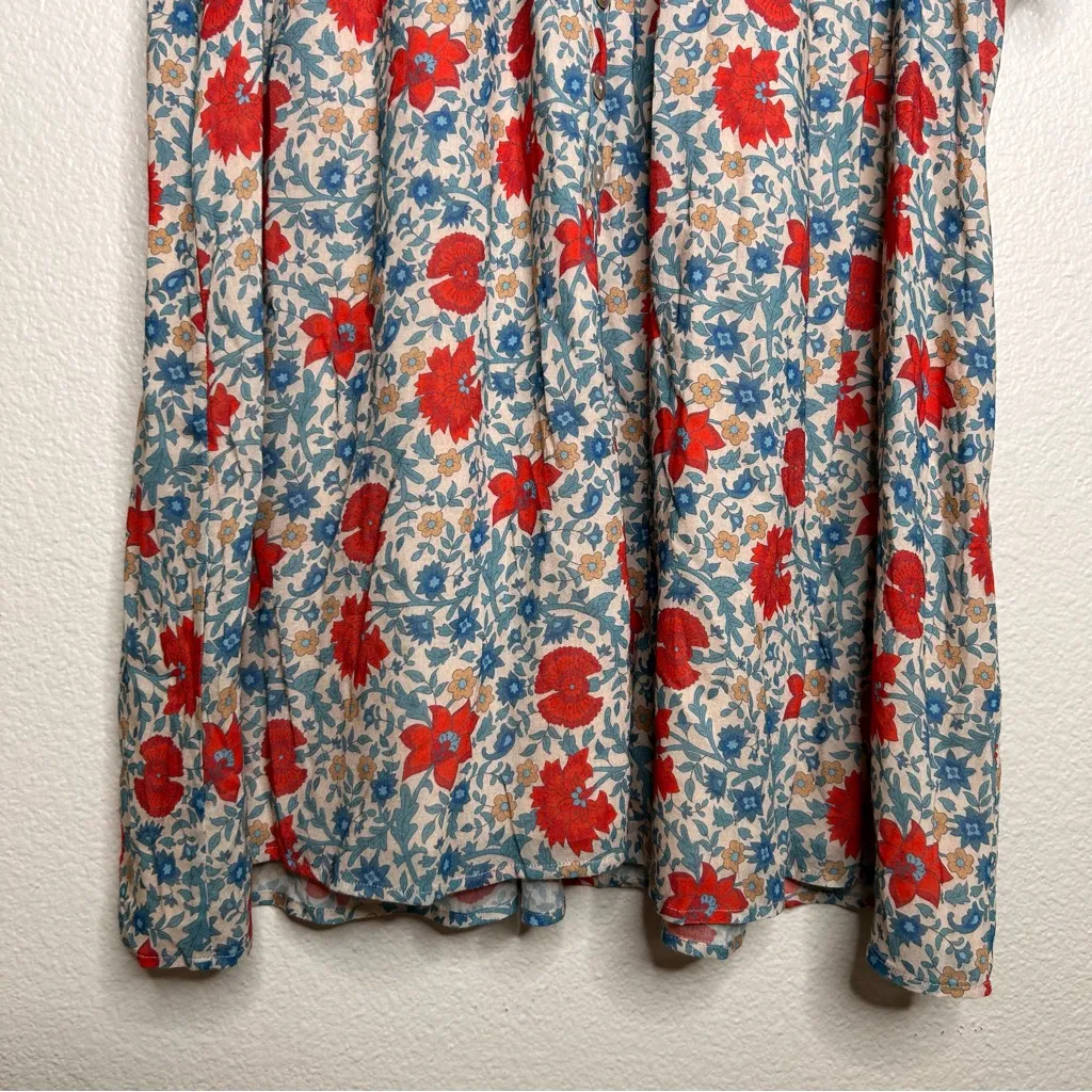 Spell Village Ruffle Mini Dress in Sky medium - Image 7