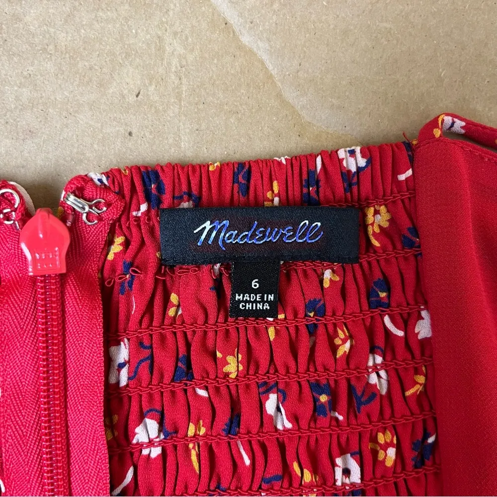 Madewell Tall Ruched Wide-Leg Jumpsuit in Prairie Posies - Image 10