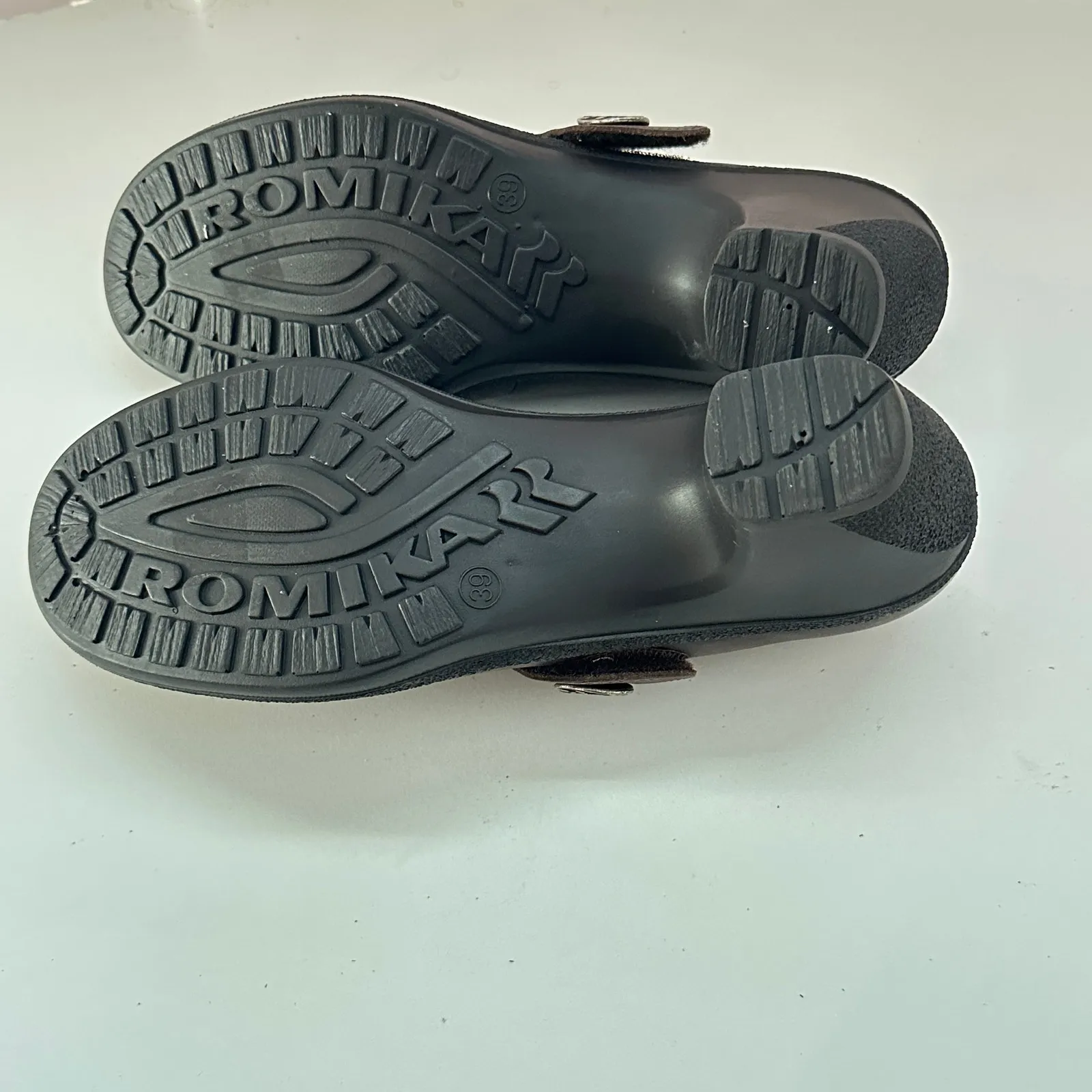 Romika Mary Jane Leather Pumps Womens 39 Brown Round Toe Career Formal Workwear‎ Size 9 - Image 9