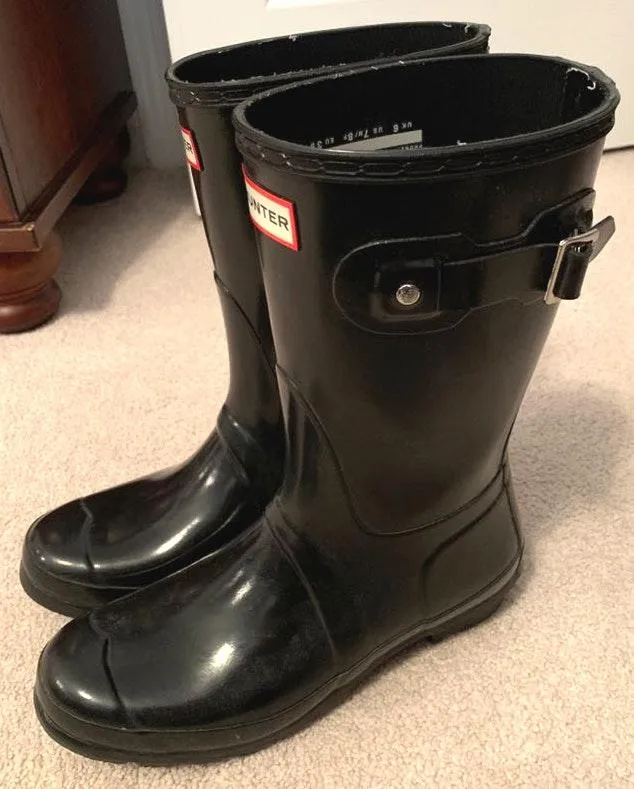 Hunter Black  Boots - Image 2