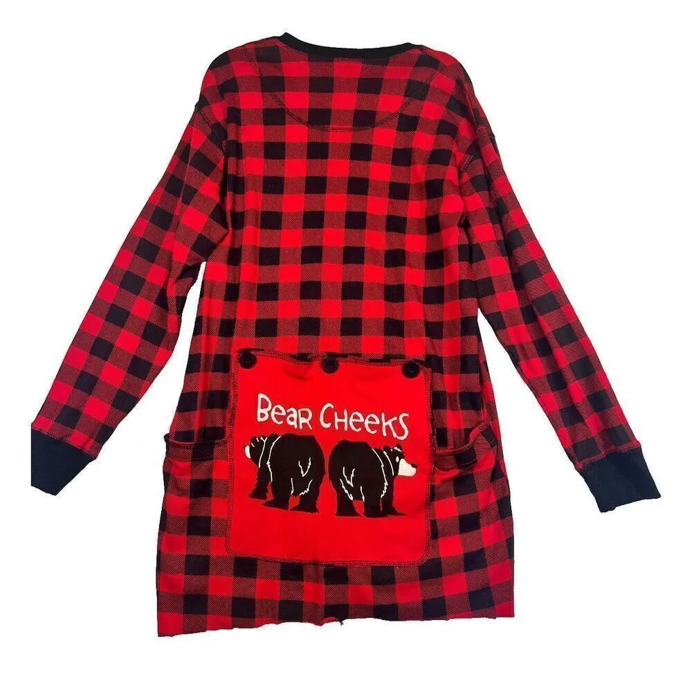 NWT LazyOne Bear Cheeks‎ Plaid Dog Two Piece Flapjack Size Large - Image 2