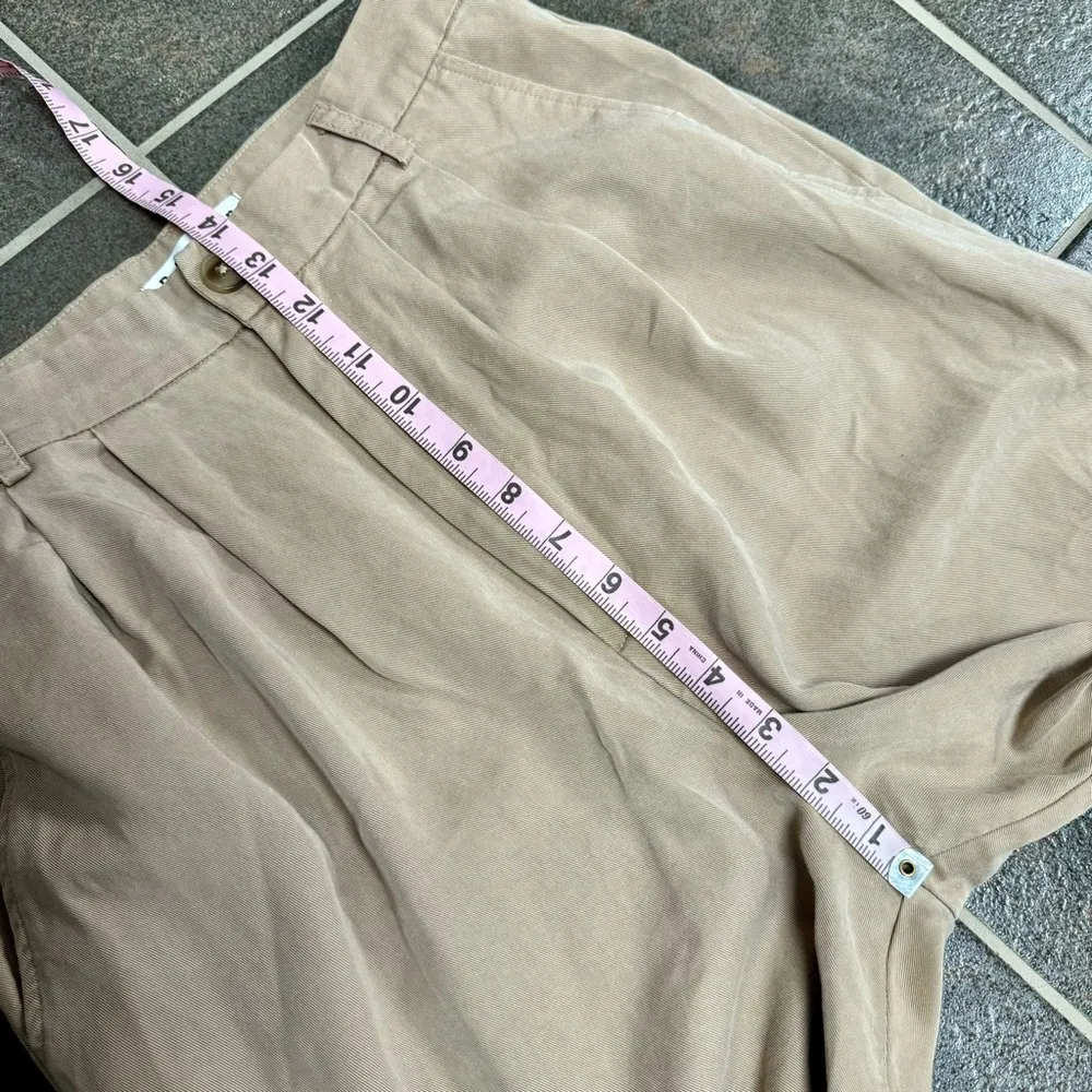 Reformation Mason Wide Leg Pants Trousers Tencel Lyocell Khaki Tan 6 Short - Image 10