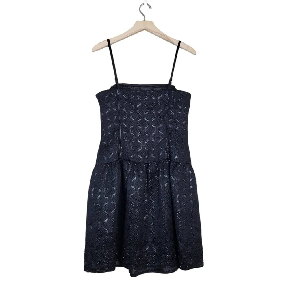 Kensie Womens 8 Drop Waist Beaded Black Dress NEW - Image 2