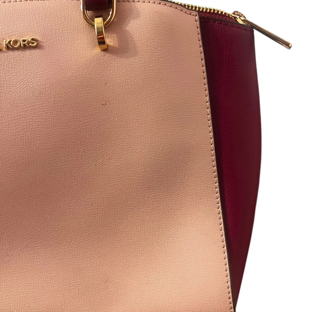 Michael Kors Ellis two-tone leather satchel - Image 4