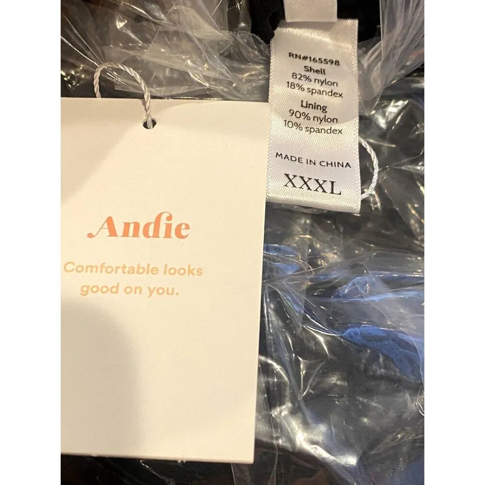 NWT Andie The Amalfi One Piece Swimsuit "The Ultimate Timeless Suit" 3XL Black - Image 6