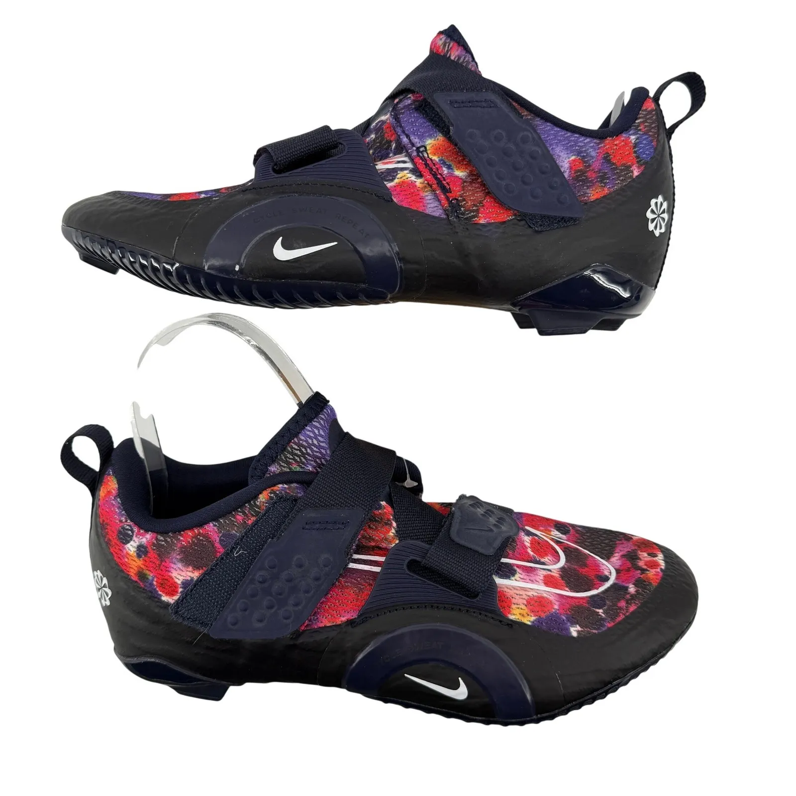 Nike SuperRep Cycle 2 Next Nature Spin Shoes Women 7 Spray Paint DH3395-400 Clip - Image 5