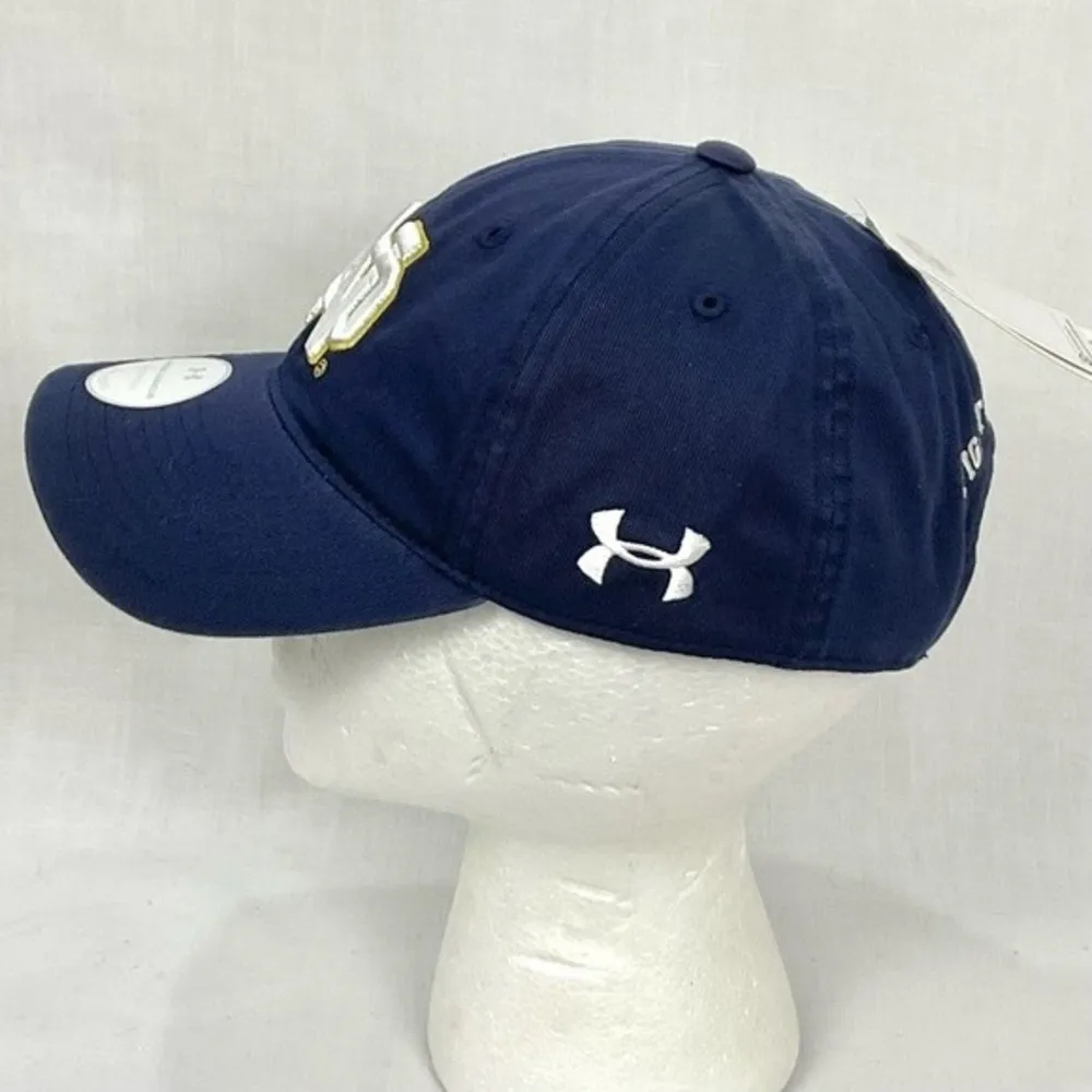 Notre Dame Ballcap Cap Ladies Hat Navy  ND Embroidered Logo OSFA NWT - Image 3