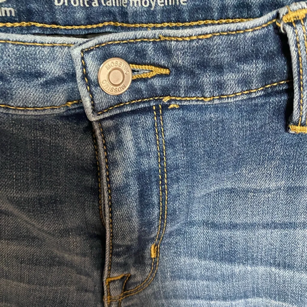 Mossimo Supply Co. Classic Blue Straight Leg Jeans Size 14 - Image 2