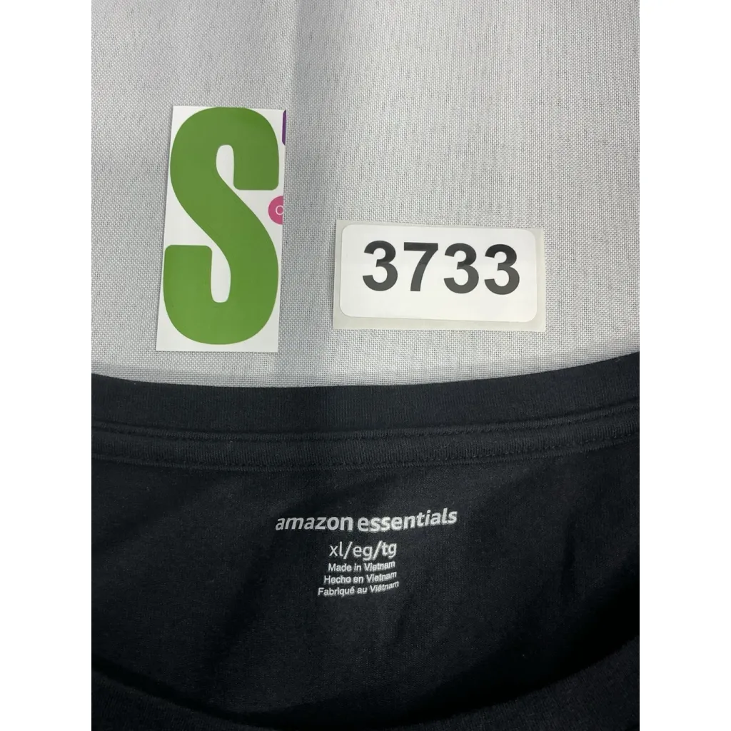 Womans Amazon Essentials XL Black Crew Neck Short Sleeve Pullover T Shirt - Image 3