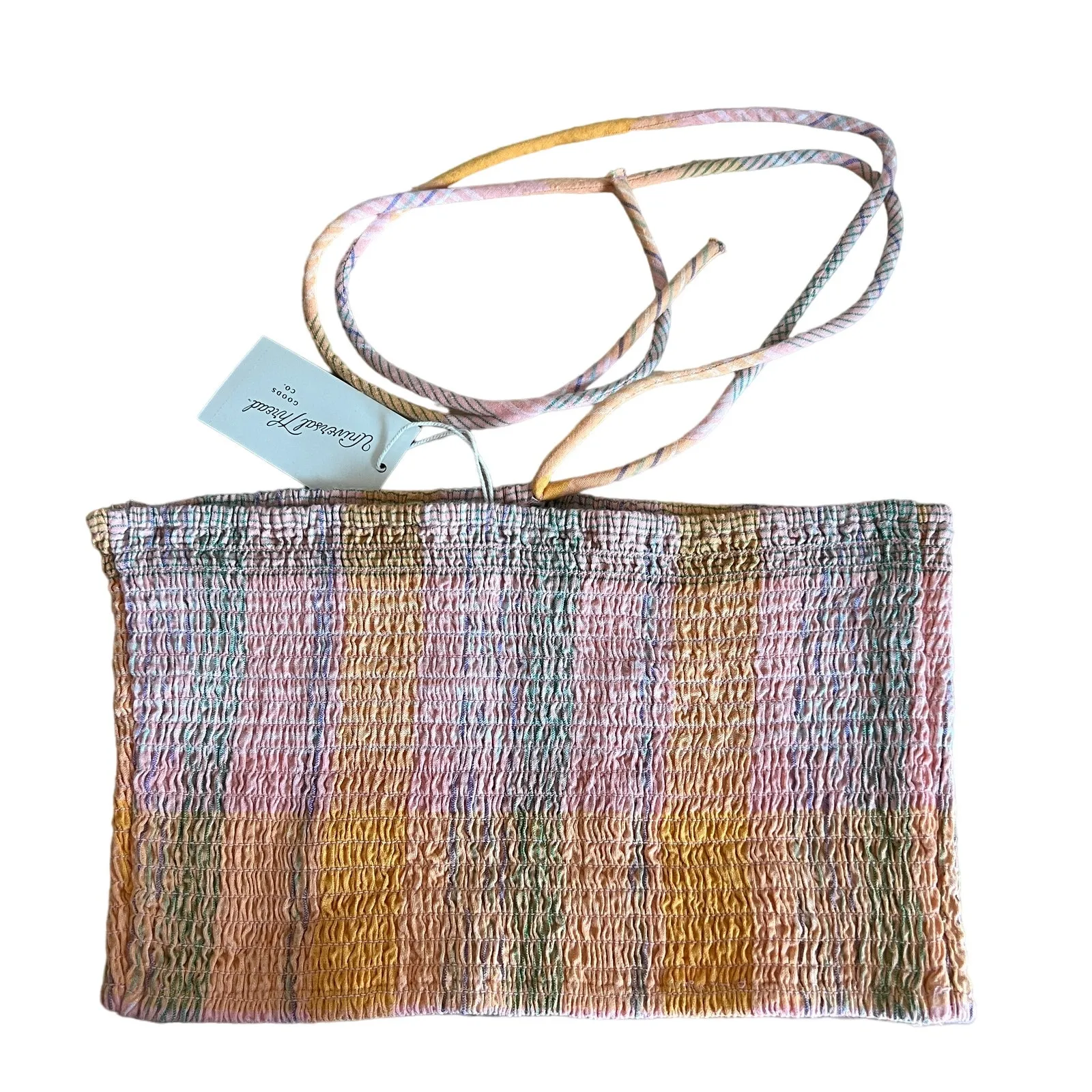 Universal Threads Universal Thread Women's Pink Plaid Smocked Tank Top - Size Medium - NWT - Image 5