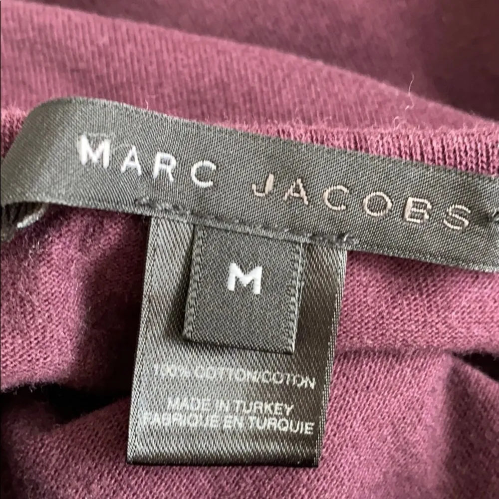 Marc Jacobs burgundy dice long sleeve tee Medium - Image 5