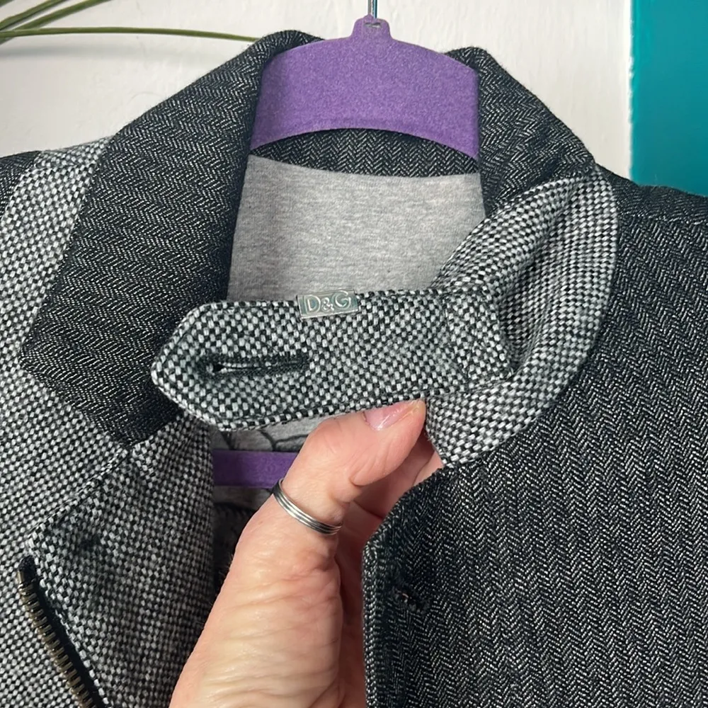 Dolce Gabbana Junior blazer, D&G wool jacket, Dolce and Gabbana patchwork - Image 9