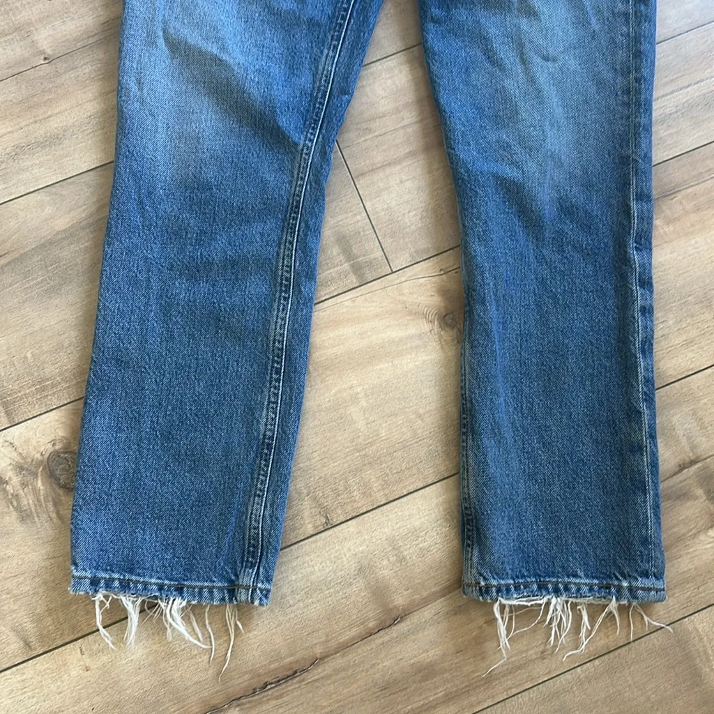 AGOLDE Riley Crop Jeans Silence Sz 25 - Image 9