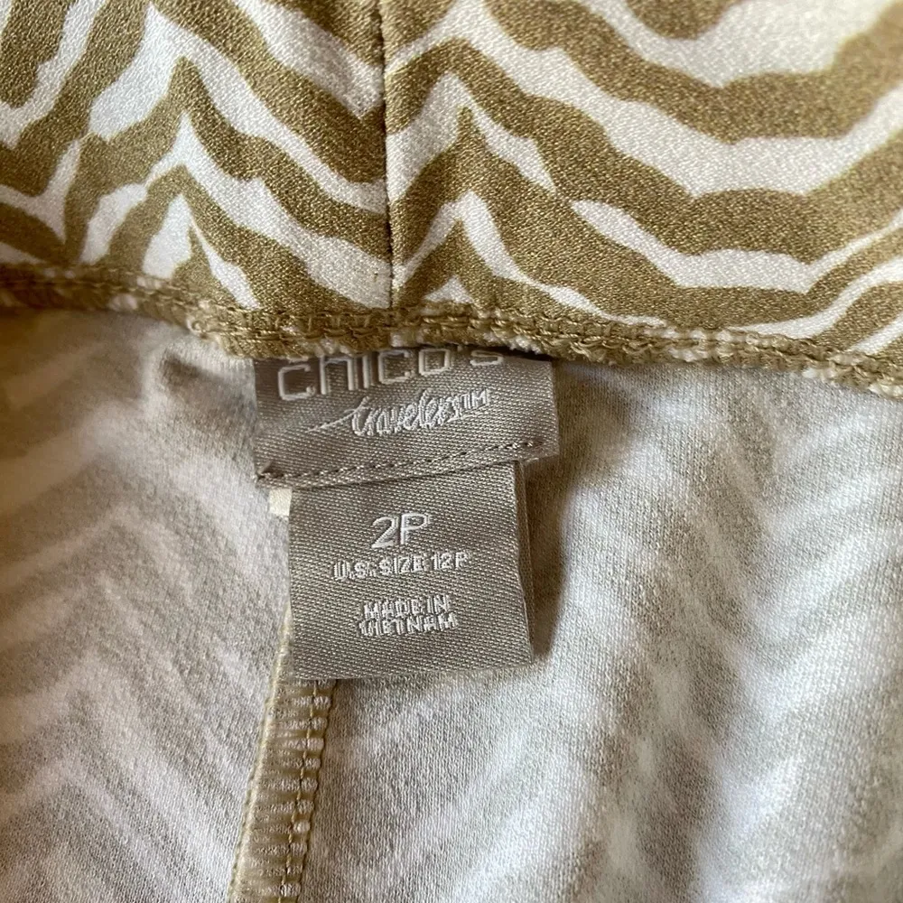 Chico’s Travelers Zebra Print Pull On Pants - Image 10