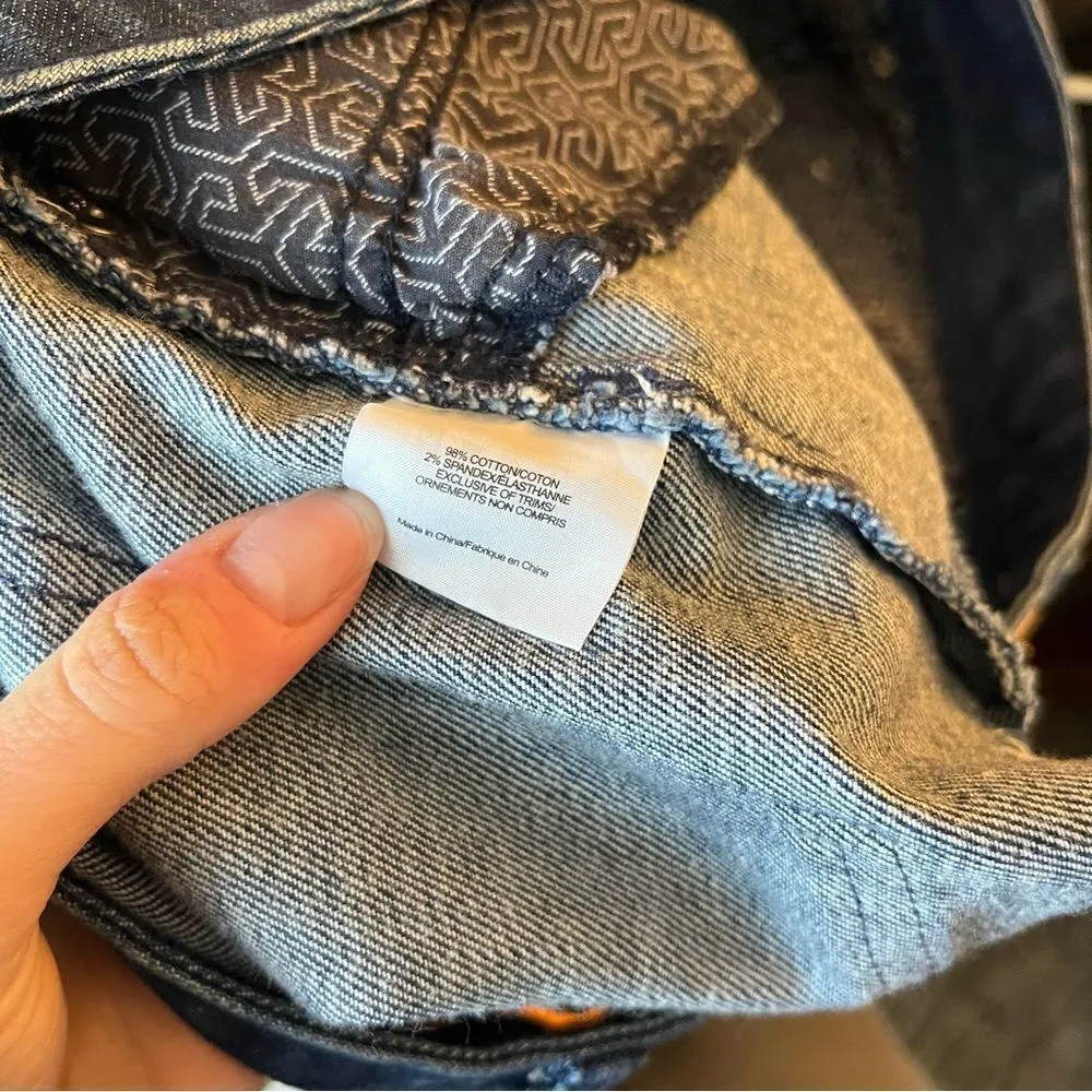 Tory Burch Denim Cutoff Short - Image 7