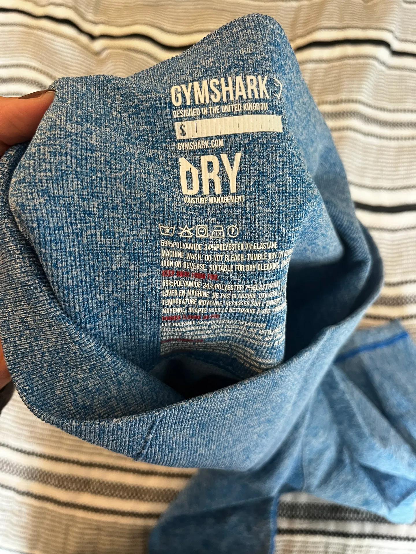 Gymshark Leggings-Blue - Image 3