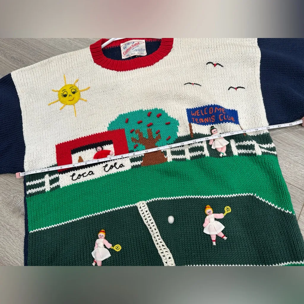 Cotton Salsa Tennis Cococola Stand Sweater Size undefined - Image 8