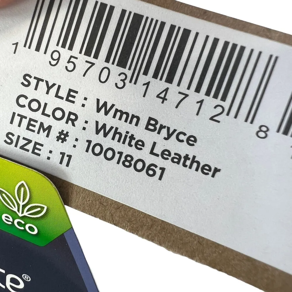 TOMS Leather Bryce Sneakers White Womens Size 11 Ortholite Pull On Shoes Casual - Image 2