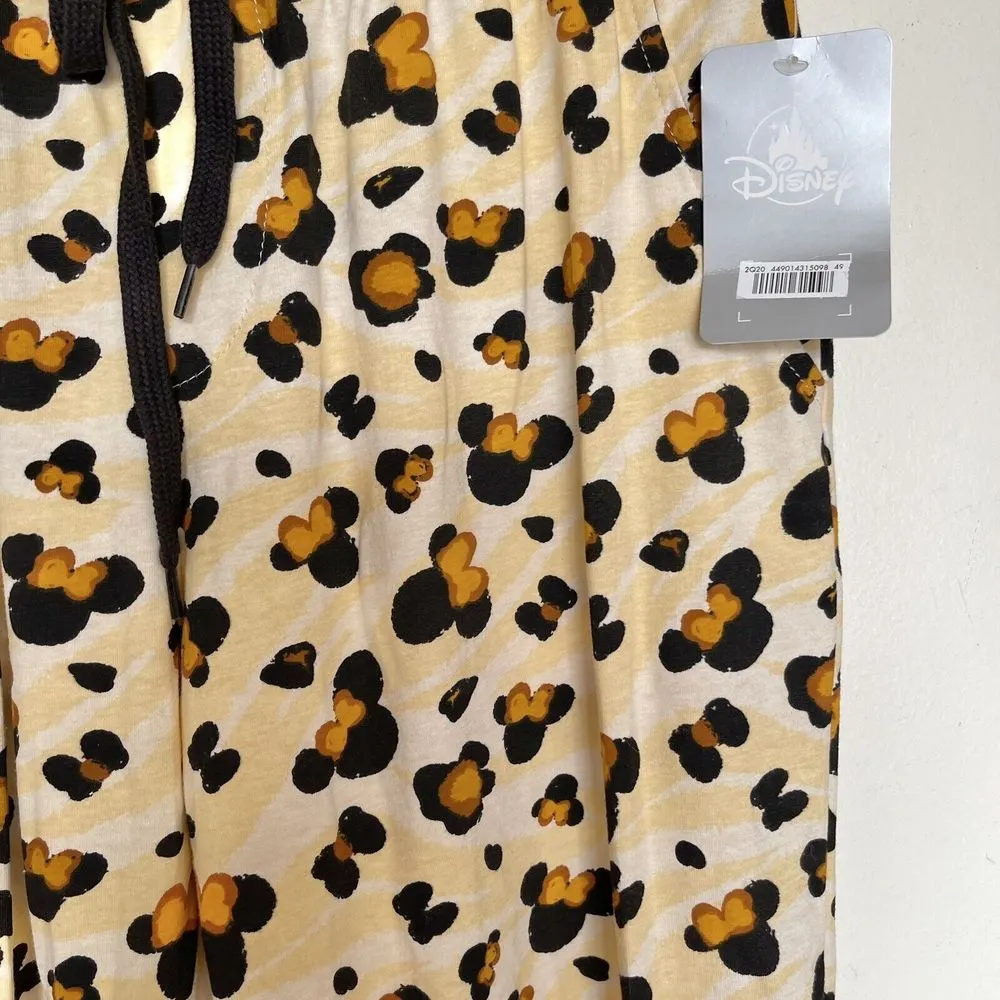 Minnie Mouse Womens Size Small Lounge Wear Pants Animal Print Disney  Sleepwear - Image 5