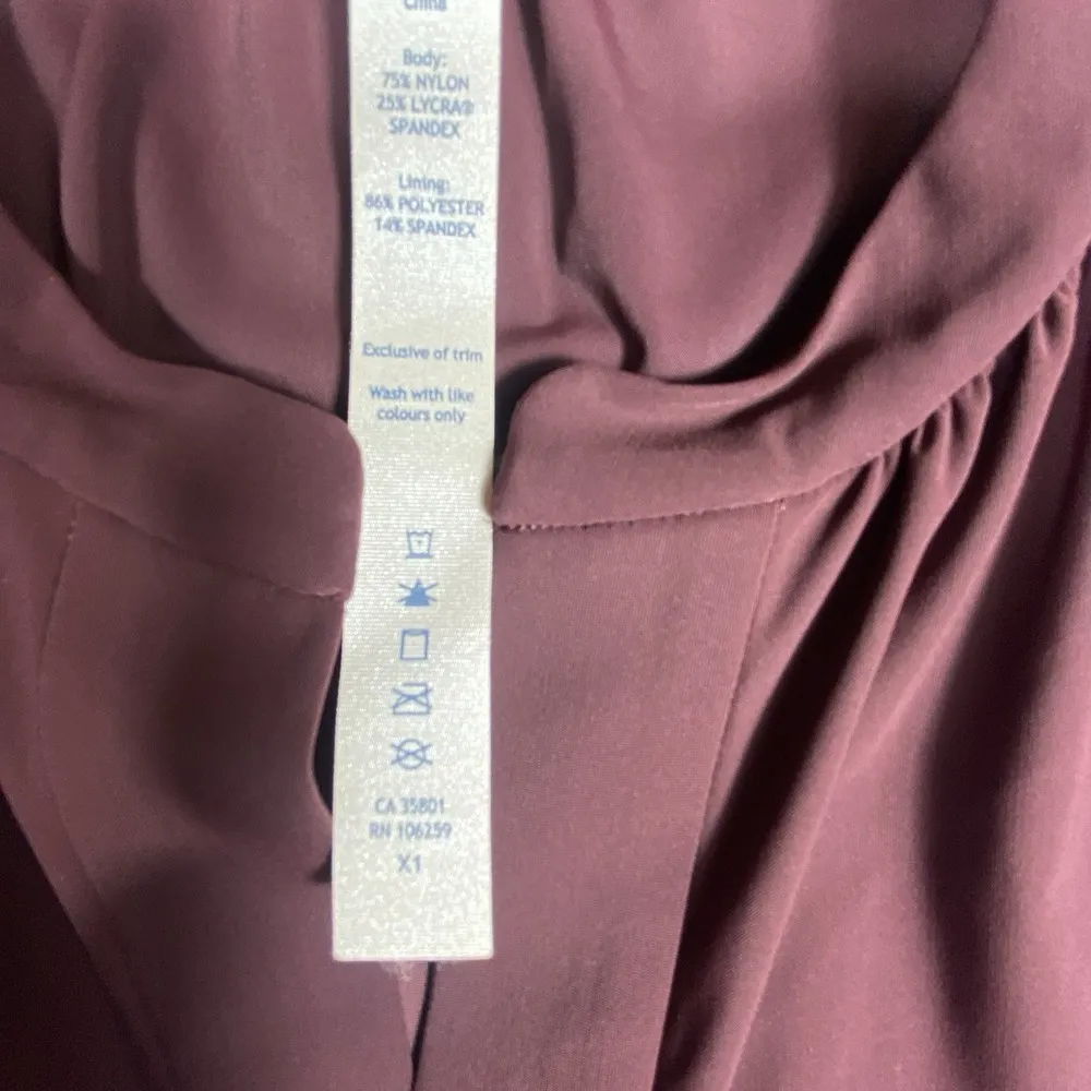 Lululemon Effortless Dress Size 4 Bordeaux Drama Travel Athletic Lightweight NEW - Image 14