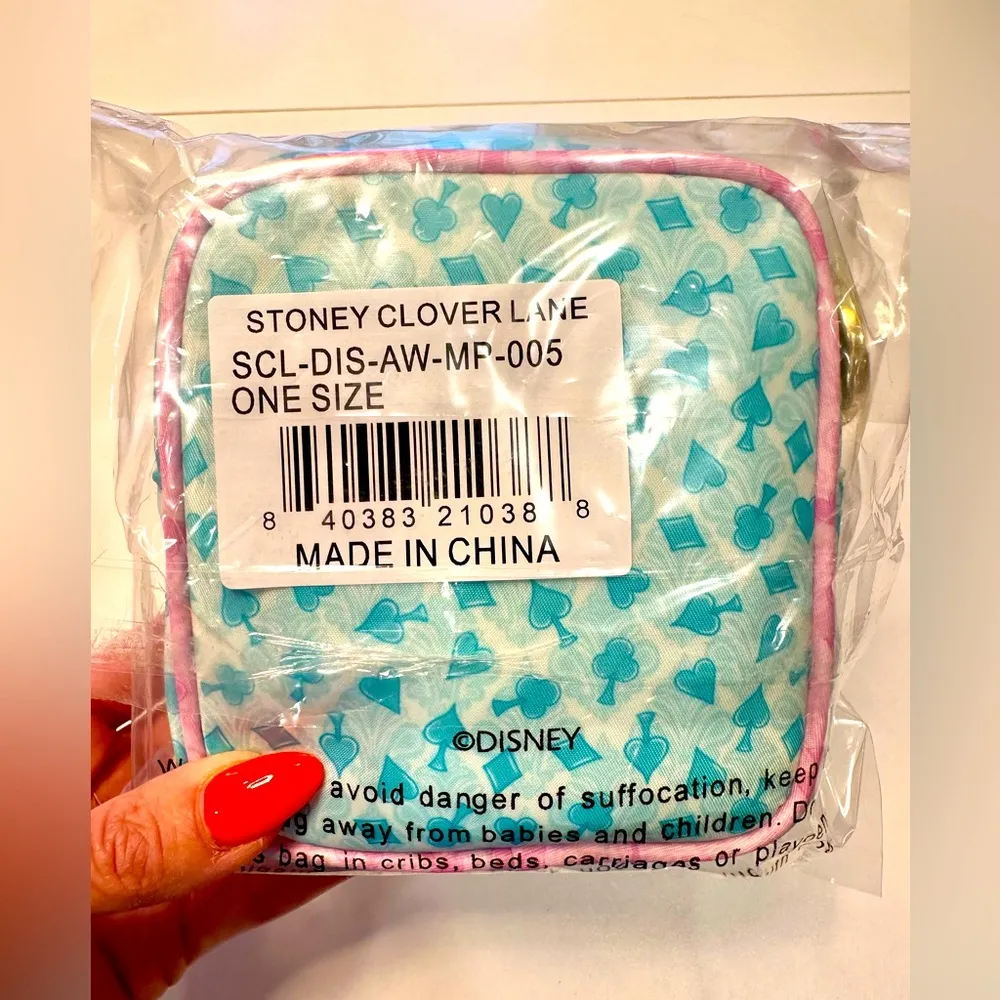 x Disney Alice in Wonderland Mini Pouch with Bow NEW - Image 5