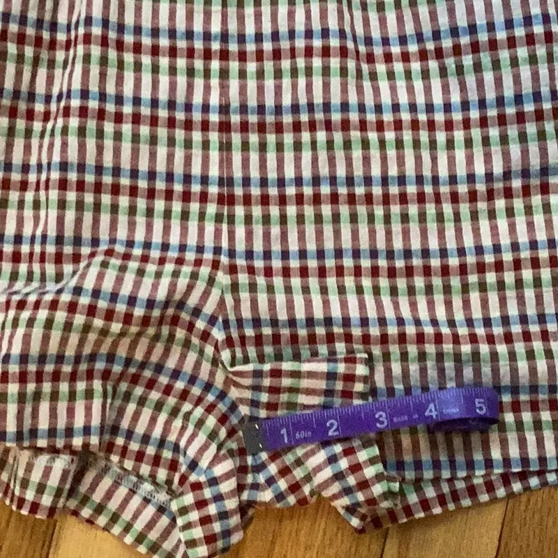 Madewell  Tie Front Cutout Gingham Cotton Romper Size 8 - Image 10