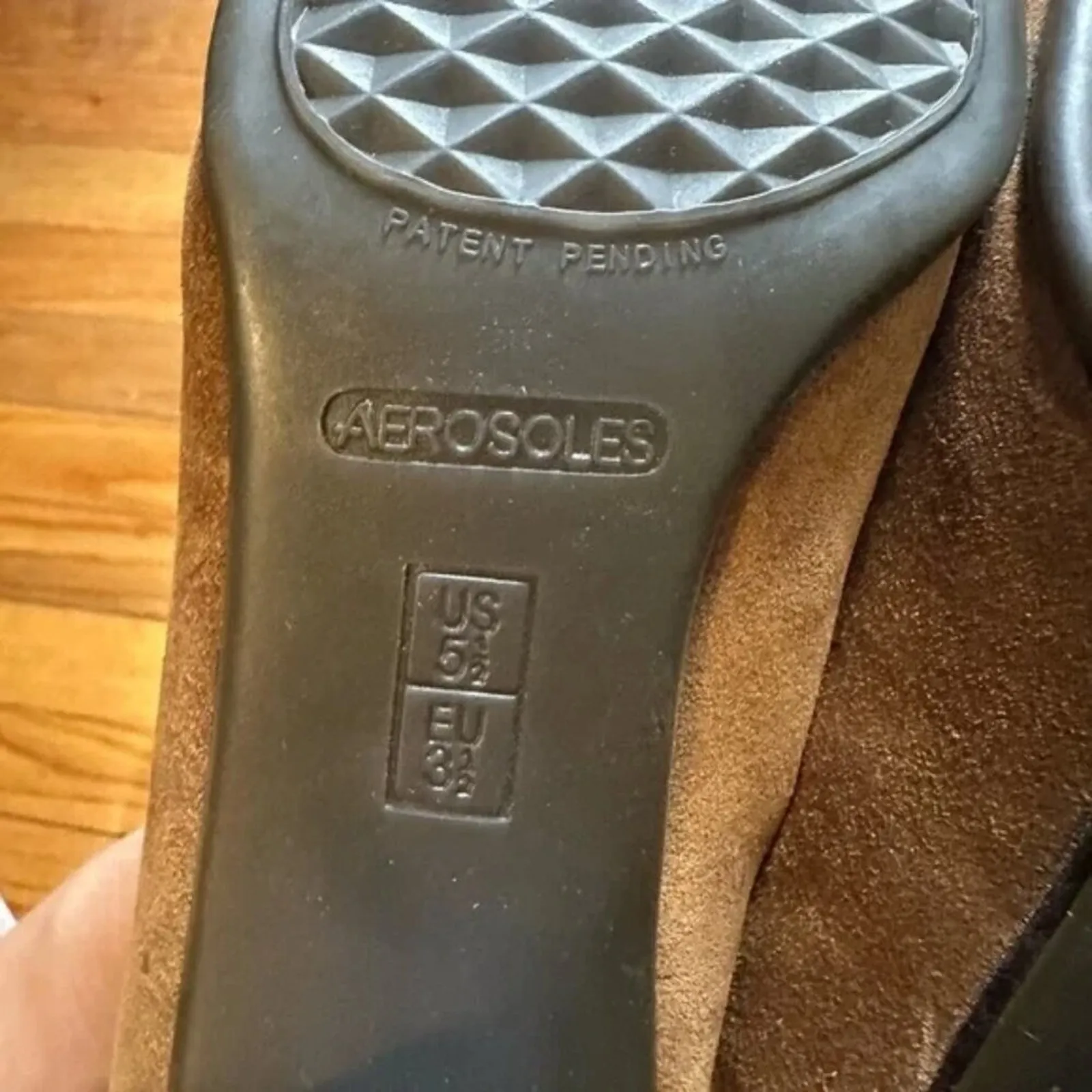 Aerosoles Brown Suede Heeled Loafers – Size 5.5 - Image 7