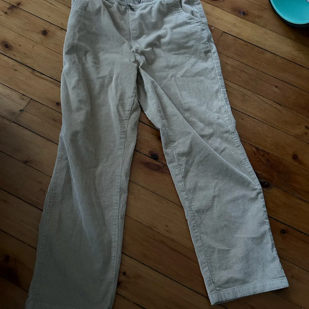 ☀️3/25 Kavu All Decked Out Pants Corduroy Irish Cream Women’s Sz Large cabincore - Image 2