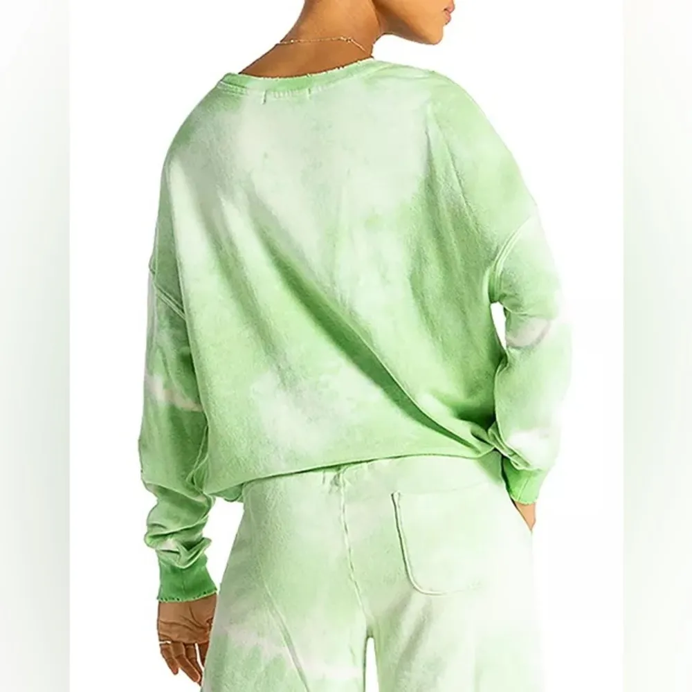 NWOT NWOT PHILANTHROPY Olympia Sweatshirt in Chartreuse Eclipse Tie Dye - Image 3