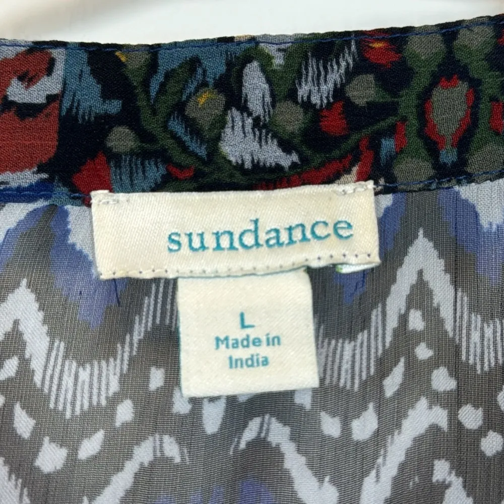 Sundance Dress Trephina Boho Bohemian Mix Print Dress Size Large EUC #VEG-0089 - Image 7