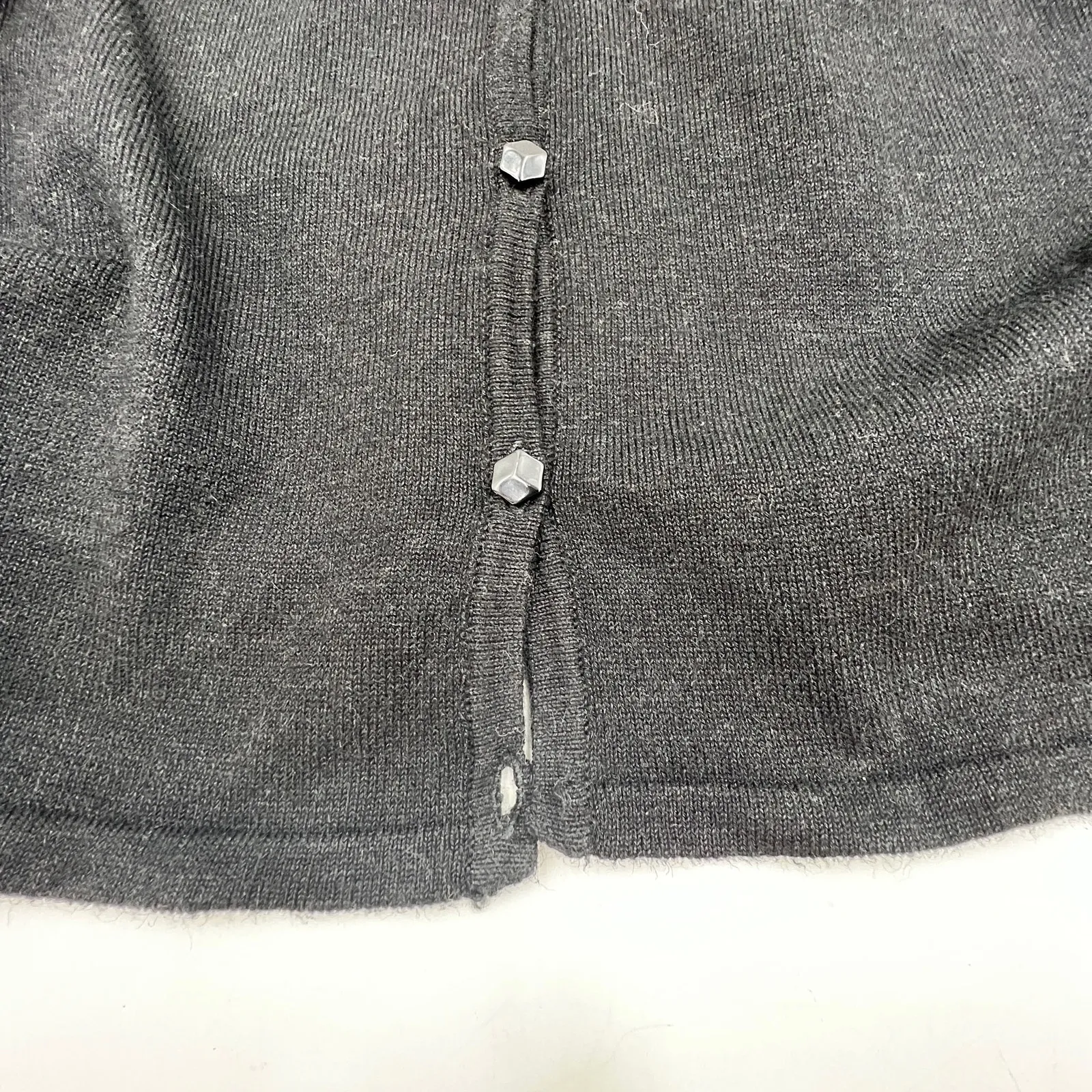 Vintage Cardigan Poinsettia Flower Sequin Embellishment Black Size XL - Image 6