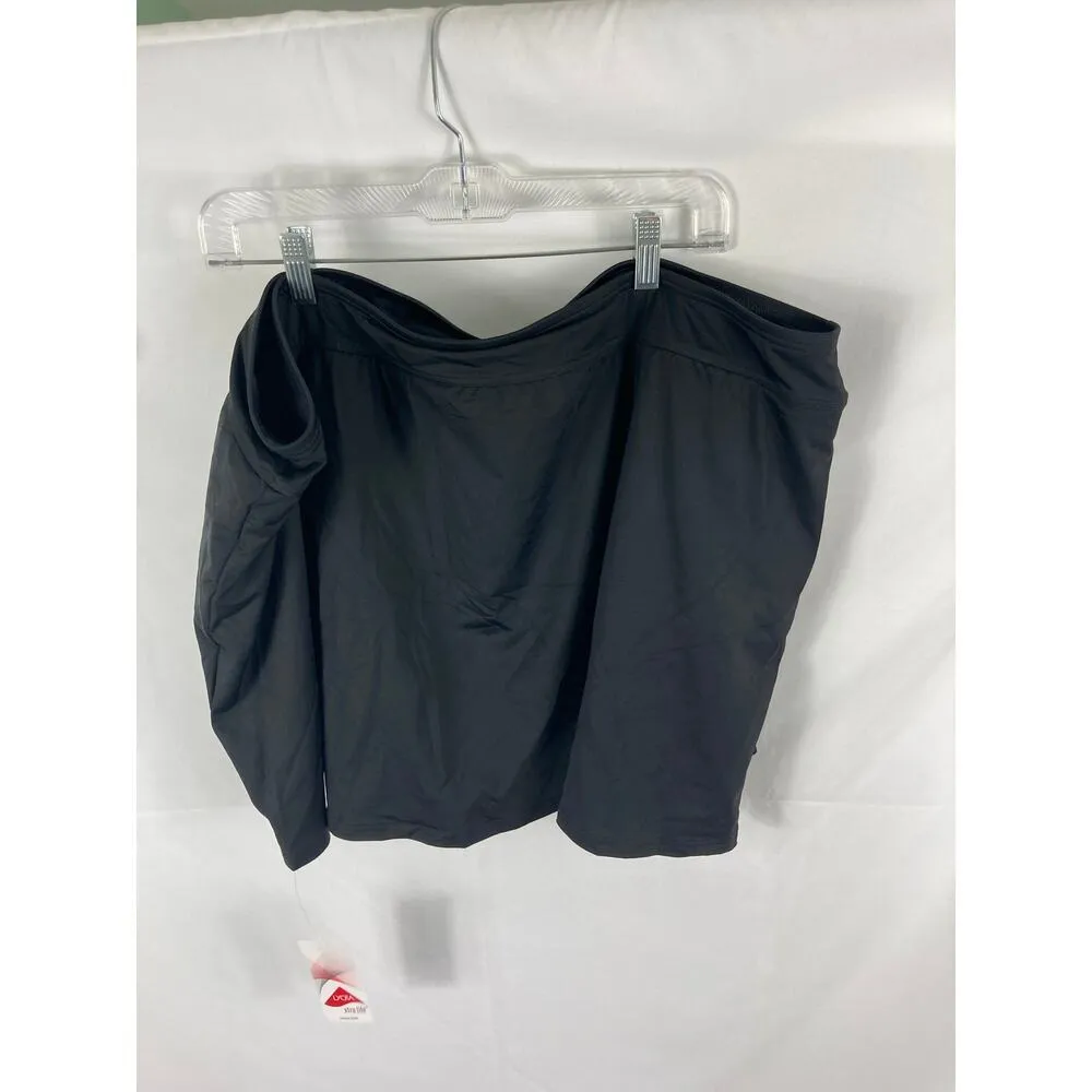 New Lands End Tummy Control Ultra High Rise Swim Skort Black Size 26W - Image 5