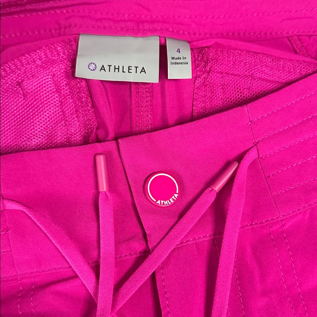 Athleta 3” Hudson Boardshort Mid Rise Swim Surf Shorts Pink Size 4 - Image 5