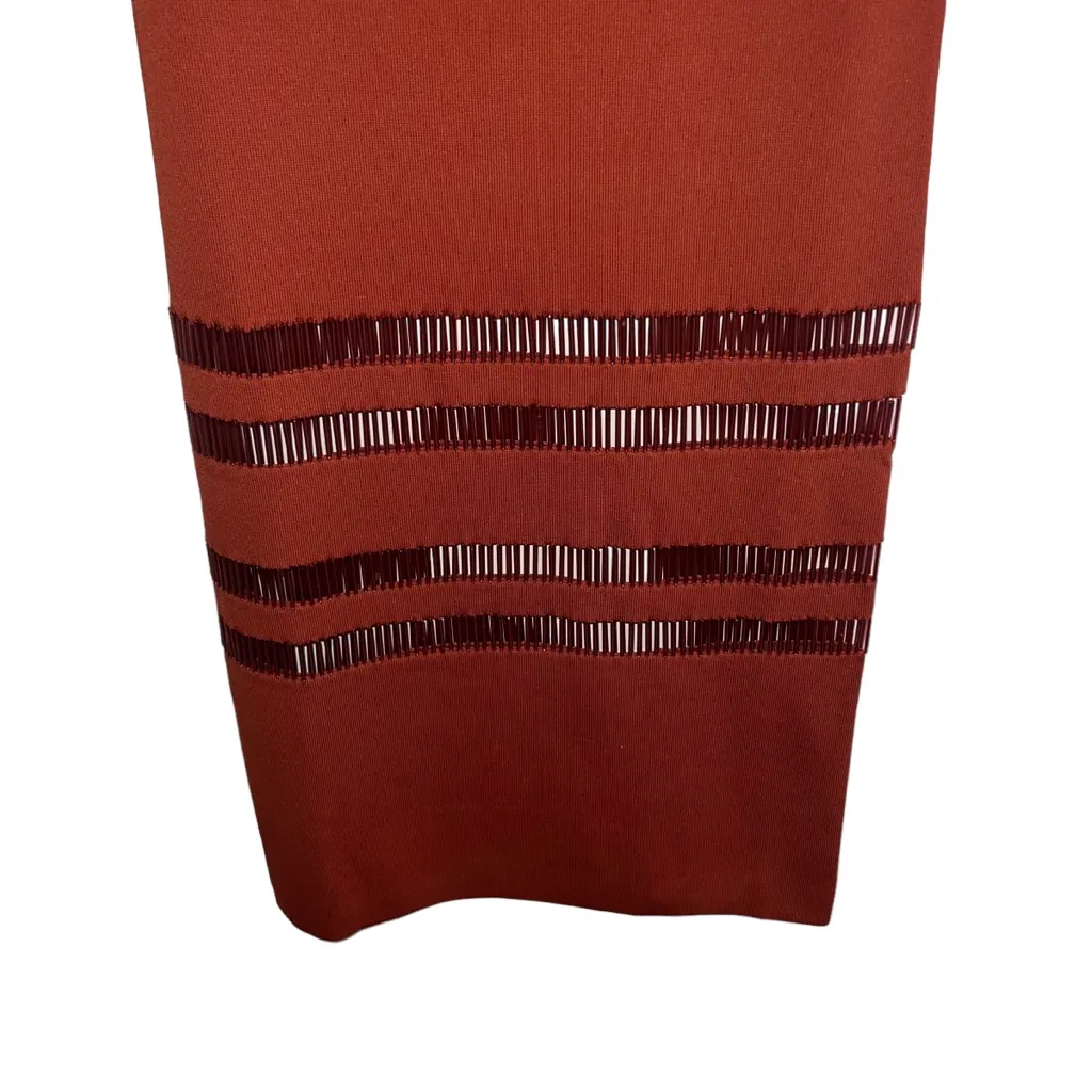 NEW NWT Cult Gaia Olitan Embellished Midi Dress In Tannin - Image 8