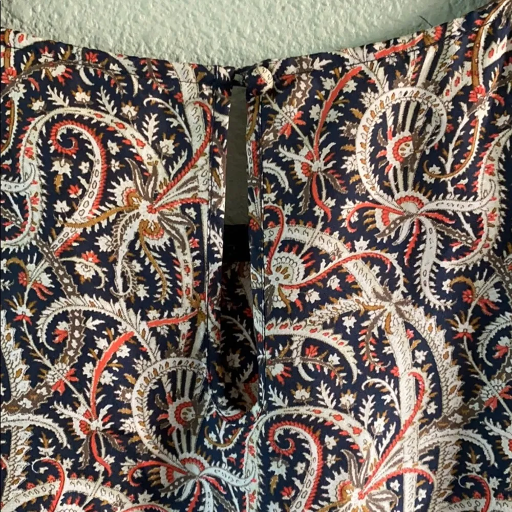 Tabitha popover in feather paisley 100% silk sz 00 - Image 8