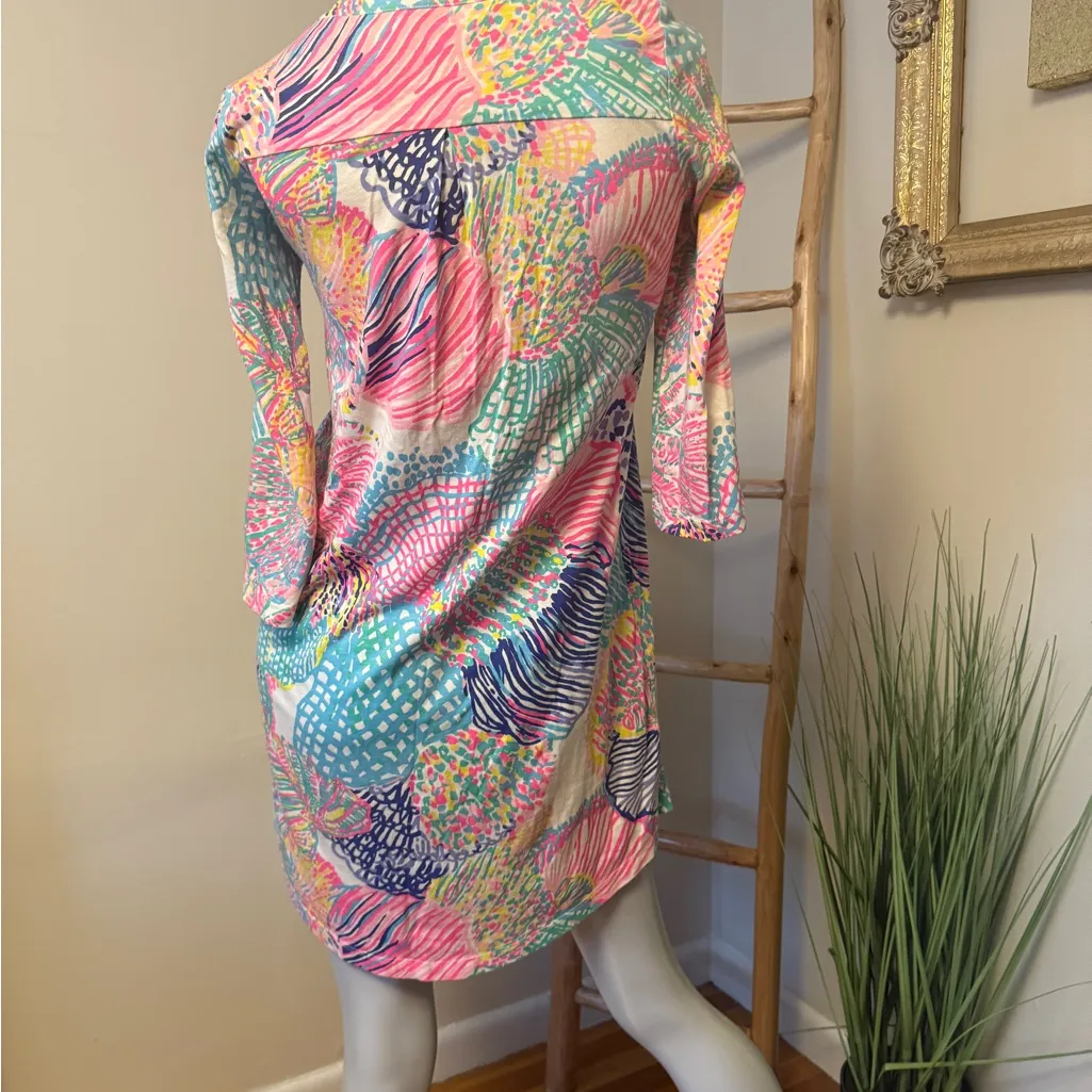 LILLY PULITZER Womens Multi Roar Of The Sea Ali Dress - Size: XS - Image 7