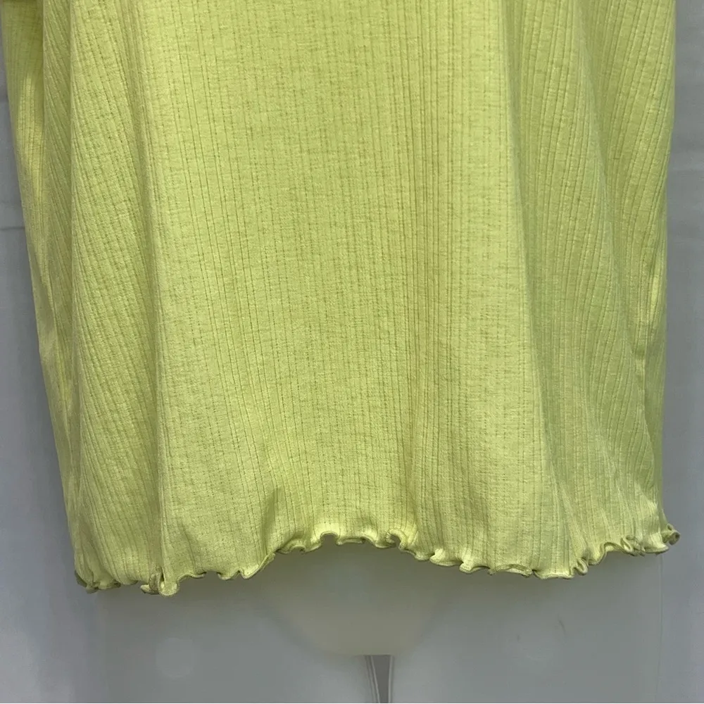 Madewell Sheer Summer Baby Tee Key Lime Green Short Sleeve Tee Size L - Image 6