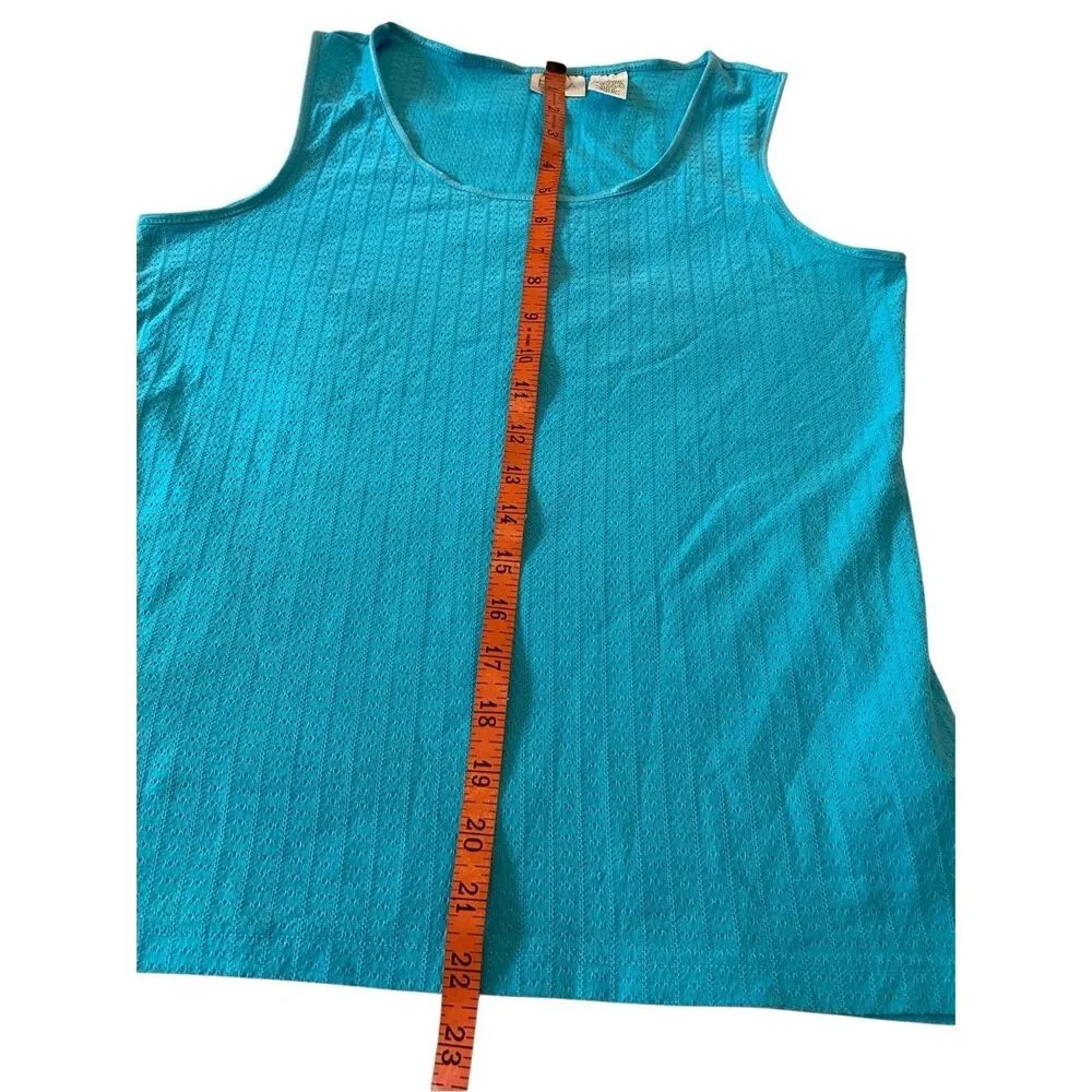 Flawed Erika Wide Strap Tank Top Everyday Casual Summer Workout Textured Work - Image 9