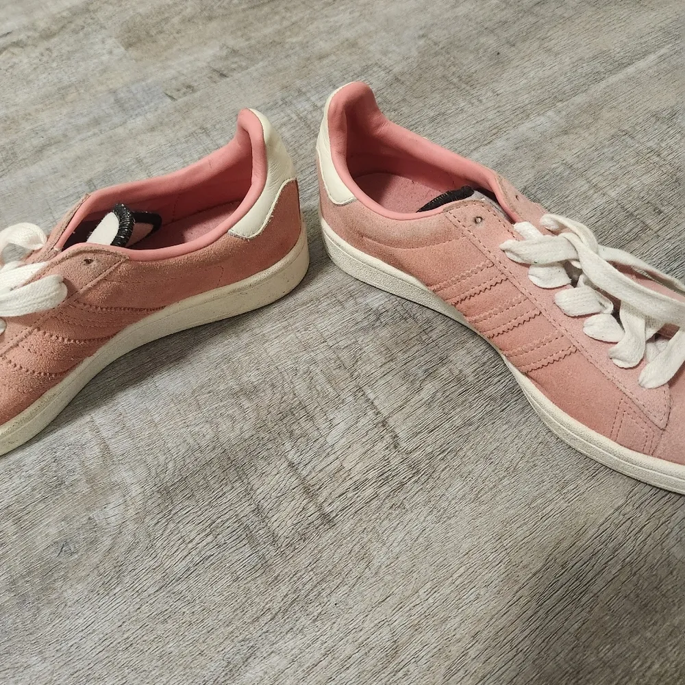 Adidas Pink Campus Sneakers Size 7 - Image 5