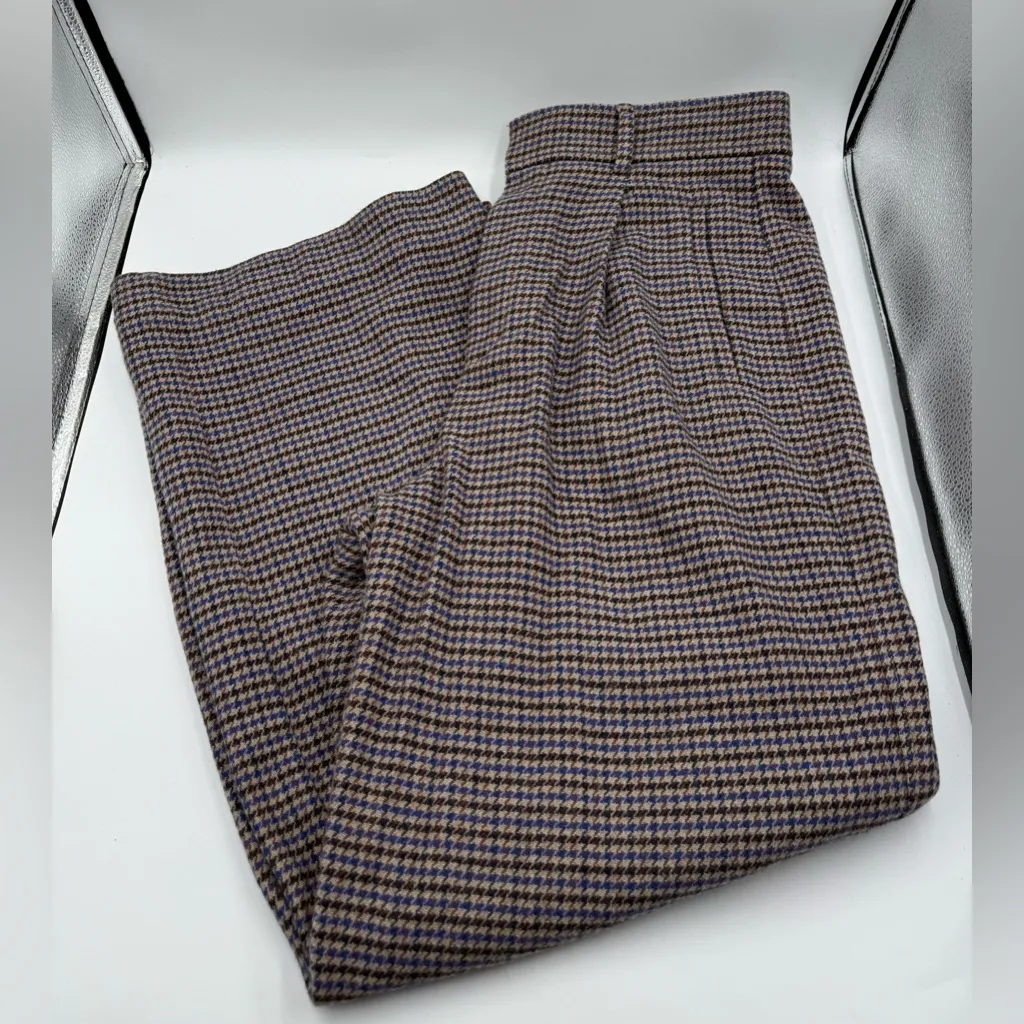 Everlane Rewool Way-high Drape Houndstooth Wool Pants - Image 5