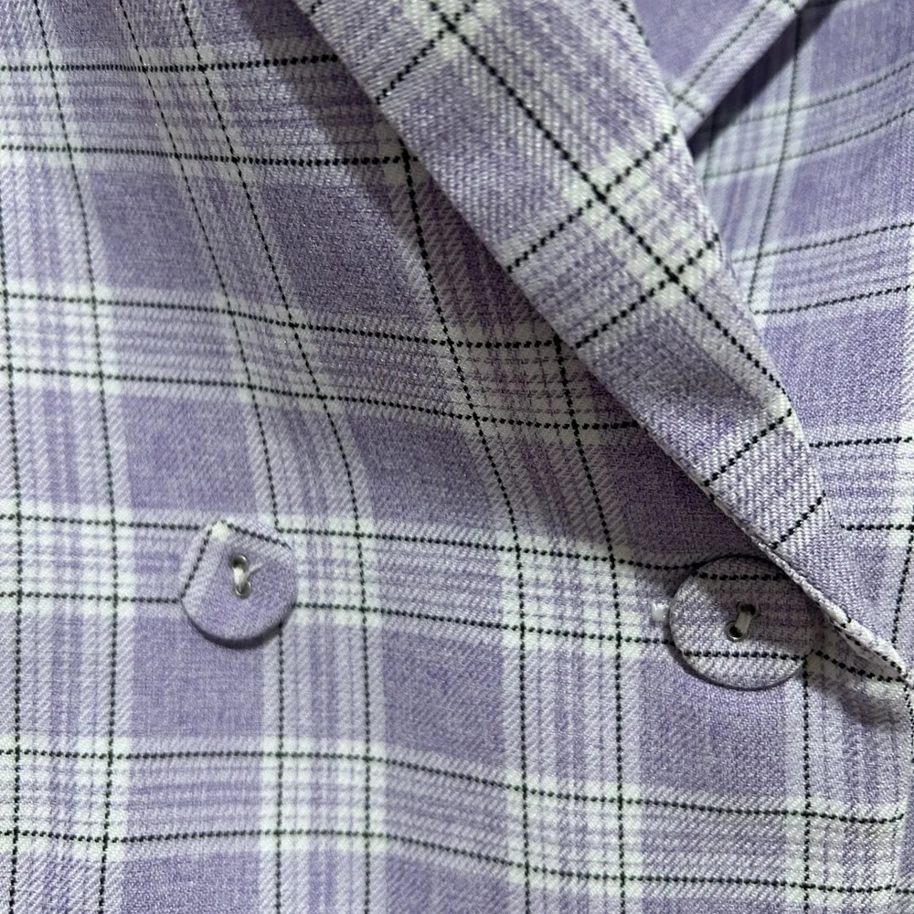 Purple Plaid Blazer - Image 3