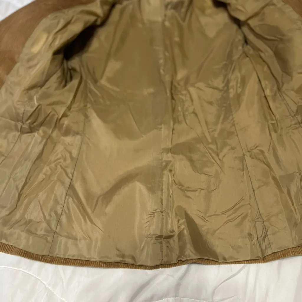 Brown Corduroy Women's Blazer Size M - Image 10