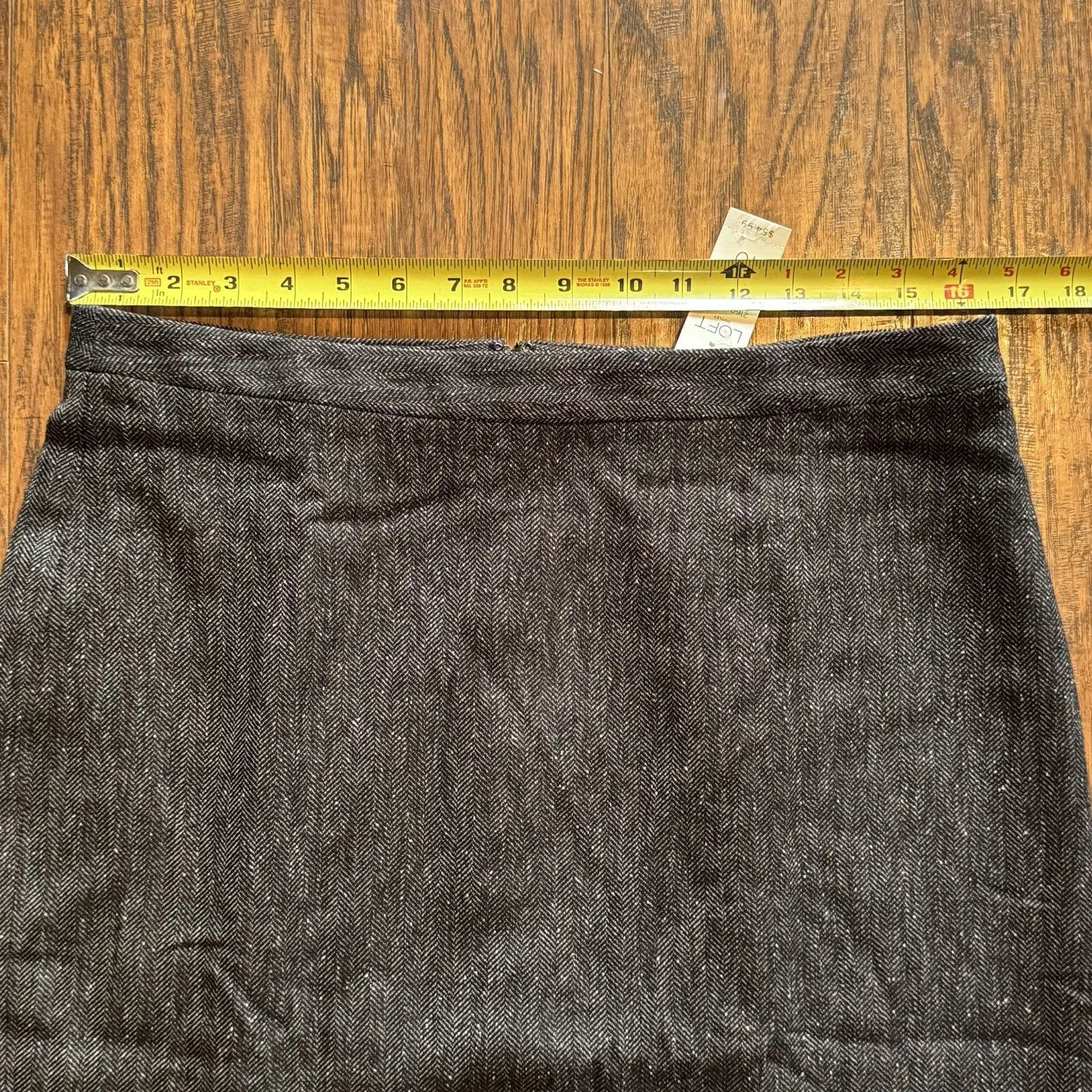 NWT Loft Pencil Skirt Womens Size 10 Brown Tweed Straight Lined NWT - Image 7