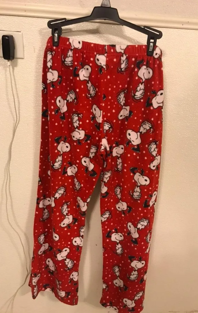 Peanuts Snoopy Pajama Pants Size L - Image 2