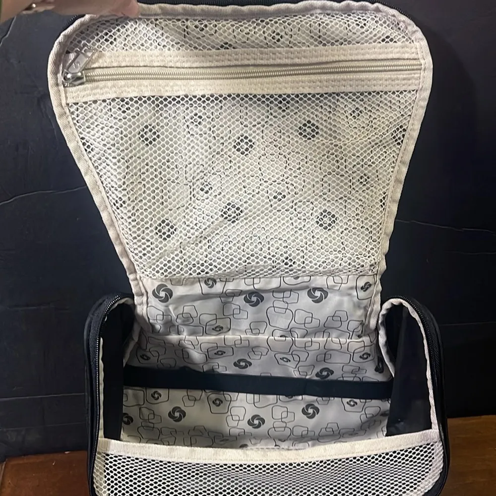 Samsonite toiletry bag black nylon 8x11 - Image 6