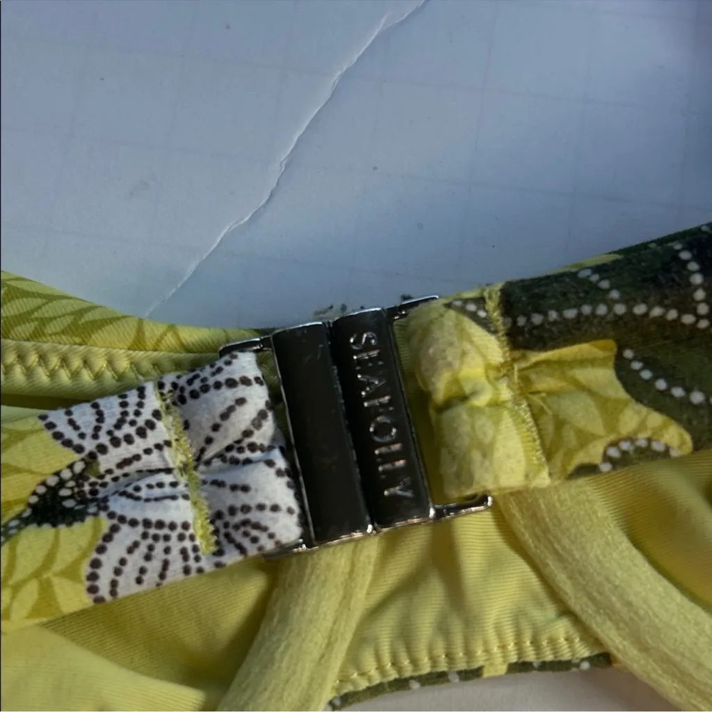 Seafolly Yellow Floral Bikini Top - Image 6