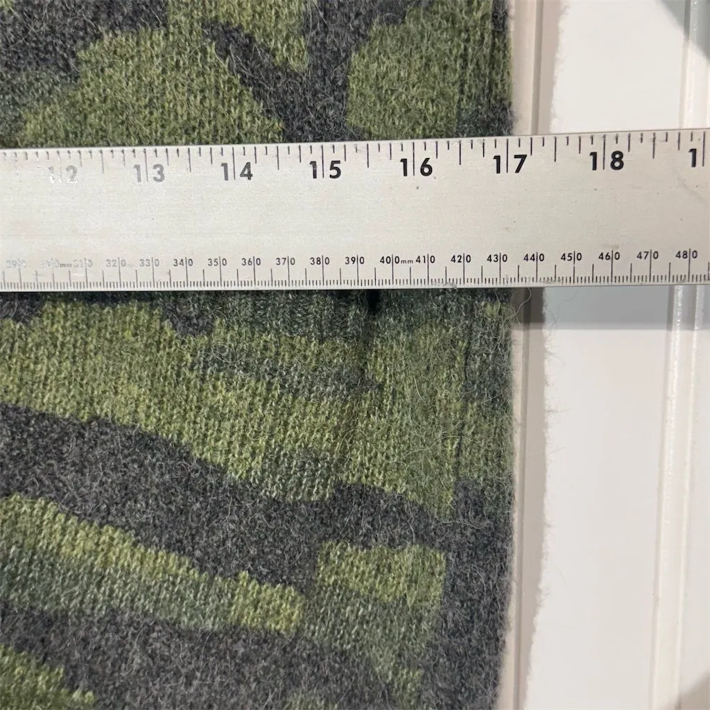 Rails Runi Green Camo Alpaca Wool Blend Cardigan Sweater Small Grunge Cozy - Image 5