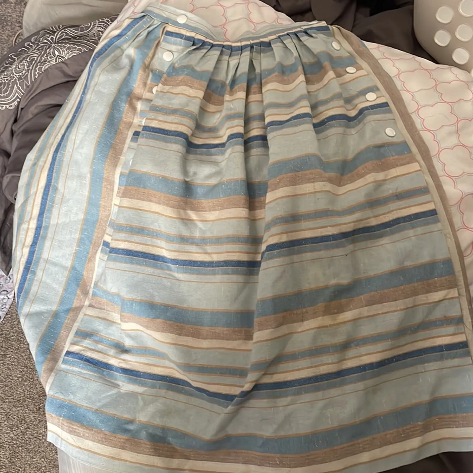 70s Blue Amsterdam stripe skirt - Image 2