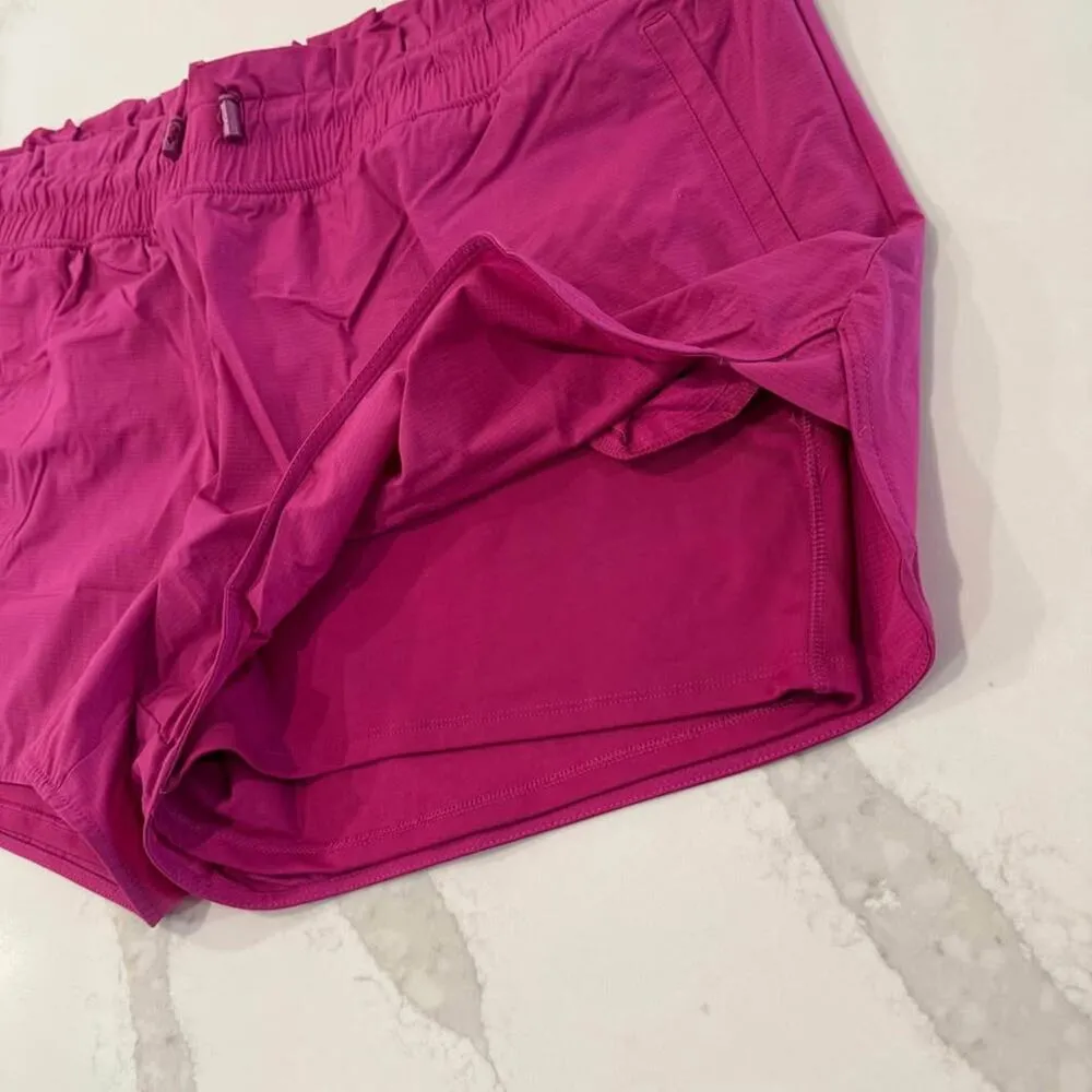MTA Sport NWT Running Shorts Bike Liner Womens 3X Magenta Cinch Waist Activewear - Image 5