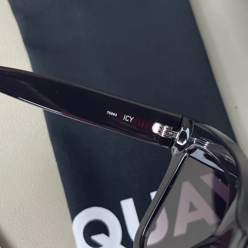 Quay Australia Icy Black brown Sunglasses - Image 4